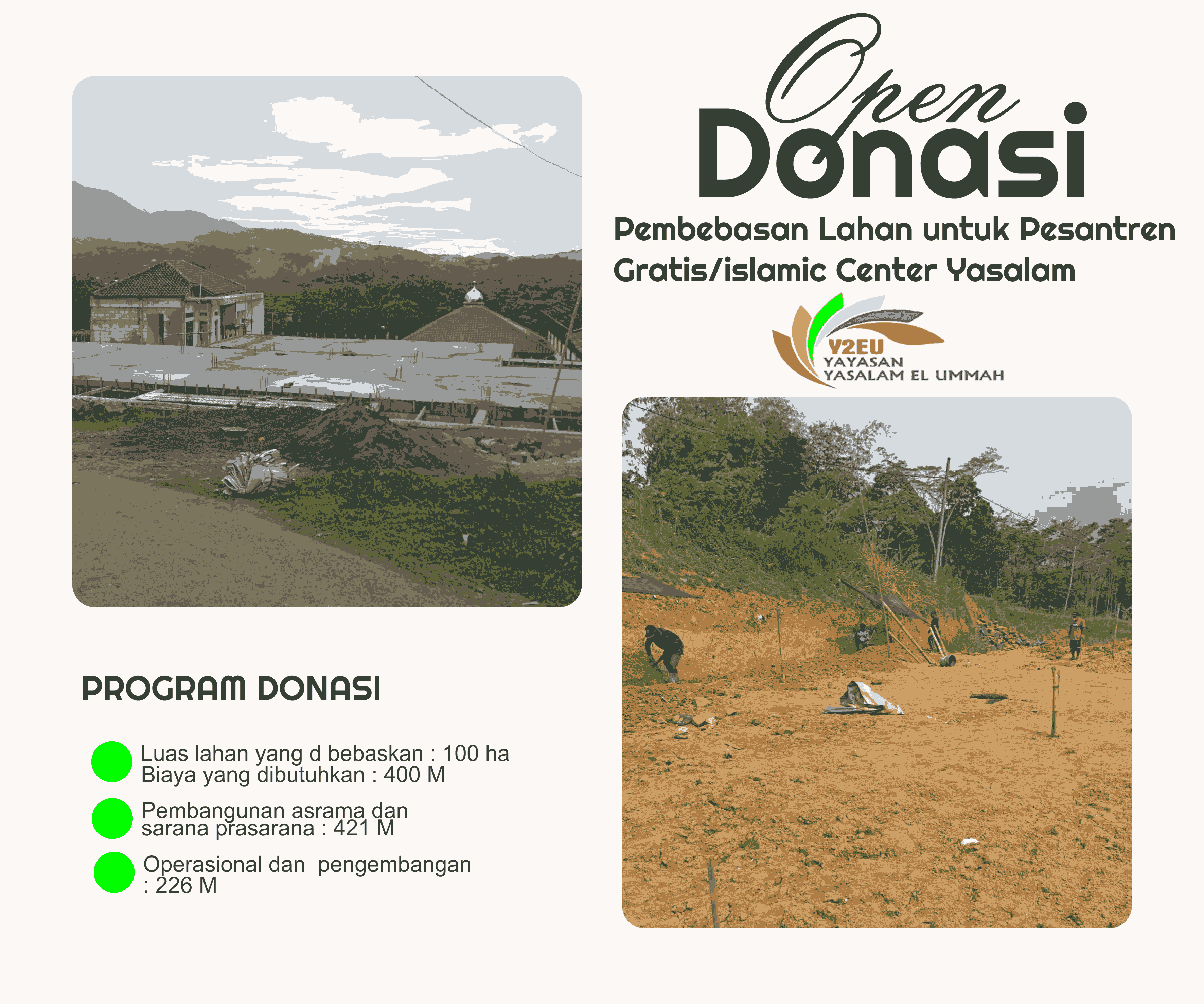 Waqaf Lahan Peradaban: Wujudkan Pesantren Gratis & Islamic Center YaSalam, Ciptakan Generasi Berilmu dan Berakhlak Mulia